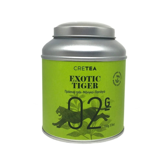 EXOTIC TIGER - Mango - Zielona herbata. Pudełko 100g.