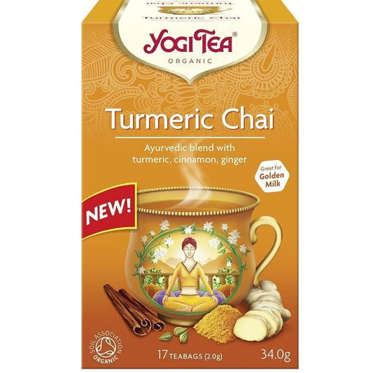 Herbata Yogi Tea Turmeric Chai Kurkuma - Cynamon (Organiczna).